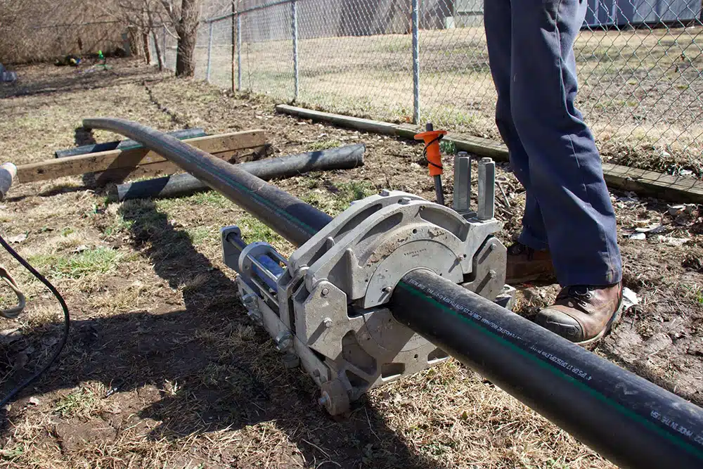 Sewer line job in Lawrence, KS